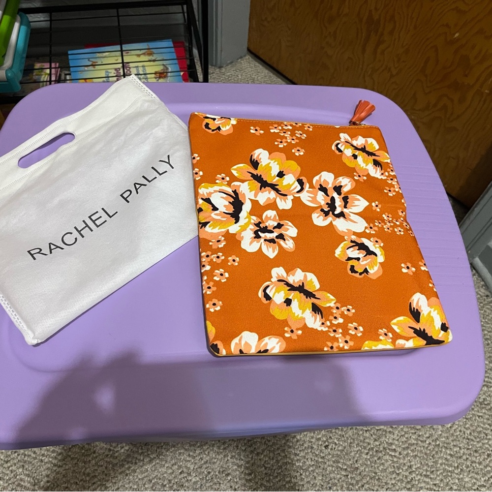 Rachel Pally Orange Floral Clutch